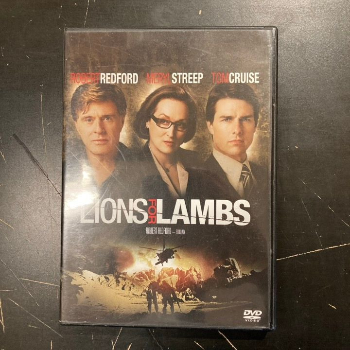 Lions For Lambs DVD (VG+/VG+) -draama-